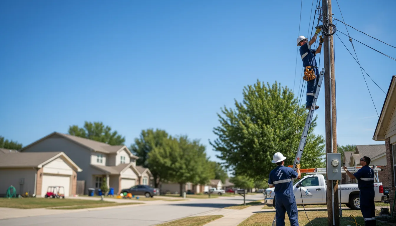 Residential electrician providing installation services in Oxford, OH